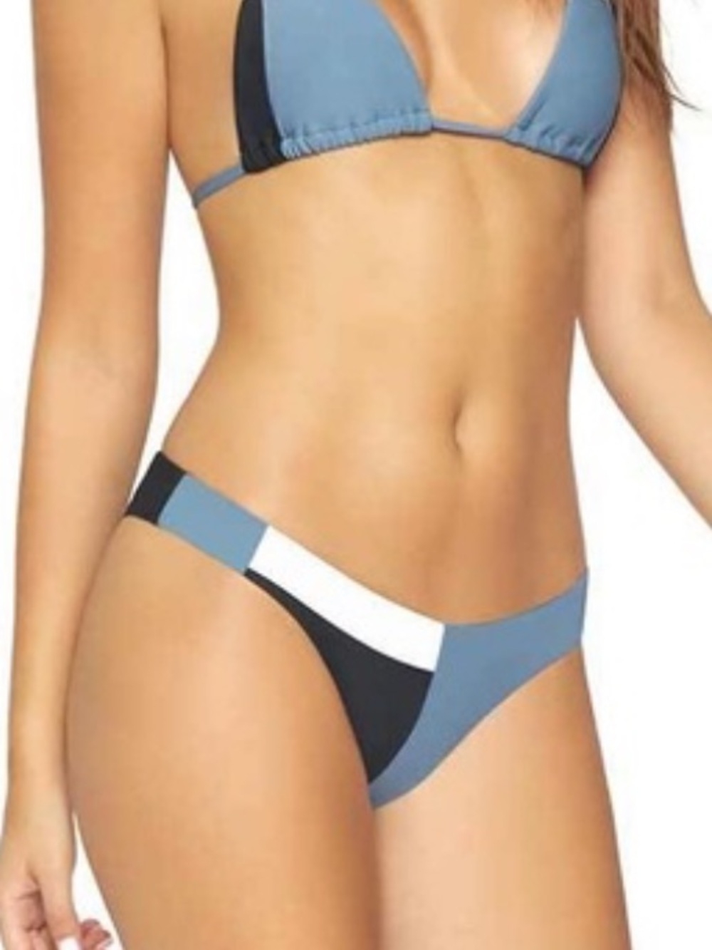 Pilyq Colorblock Geomentic Bikini Bottom M